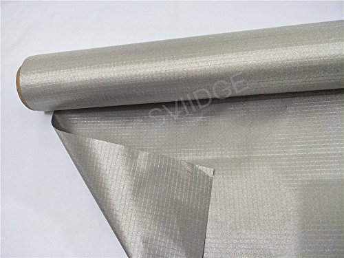 Conductive Earthing Copper Nickel Fabric for Smart Meter RF Blocking Plaid Ripstop Type 43"x39" - 2
