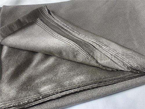 Conductive Silver Electricity RF Shielding Anti-radiation Fabric Elastic and Knitting Cloth 20"x59" - 2