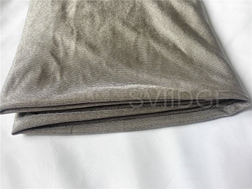 Conductive Silver Electricity RF Shielding Anti-radiation Fabric Elastic and Knitting Cloth 20"x59" - 5