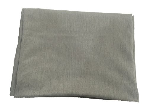 JWtextec 55%Silver Fiber Conductive Fabric Anti Radiation Shielding Fabric (57x39.37 Inches(1.45mX1m)) - 3