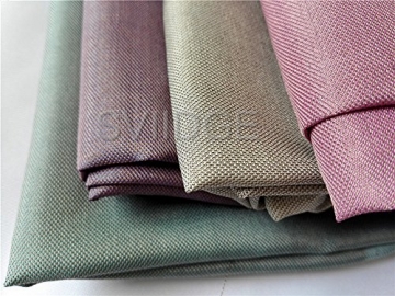 Silver/RPET Woven Blended Fabric Anti Radiation EMI RFID Shielding 39