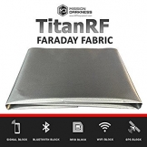 TitanRF Faraday Fabric. EMI Shielding, RFID Shielding, Cell Phone Block, WiFi Block, Bluetooth Block. MILITARY GRADE SHIELDING FABRIC. 44" x 36" / 11sq. ft. / 1.22 Sq. Yds.) - 1