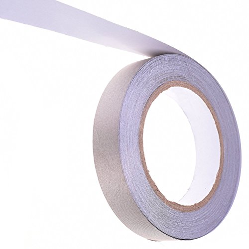 WINGONEER Double Conductors, Interference Suppression, Shielding, Isolation, Electromagnetic Radiation Protection, Repair Plain Conductive Cloth Fabric Adhesive Tape - 0.6in x 65ft - 4