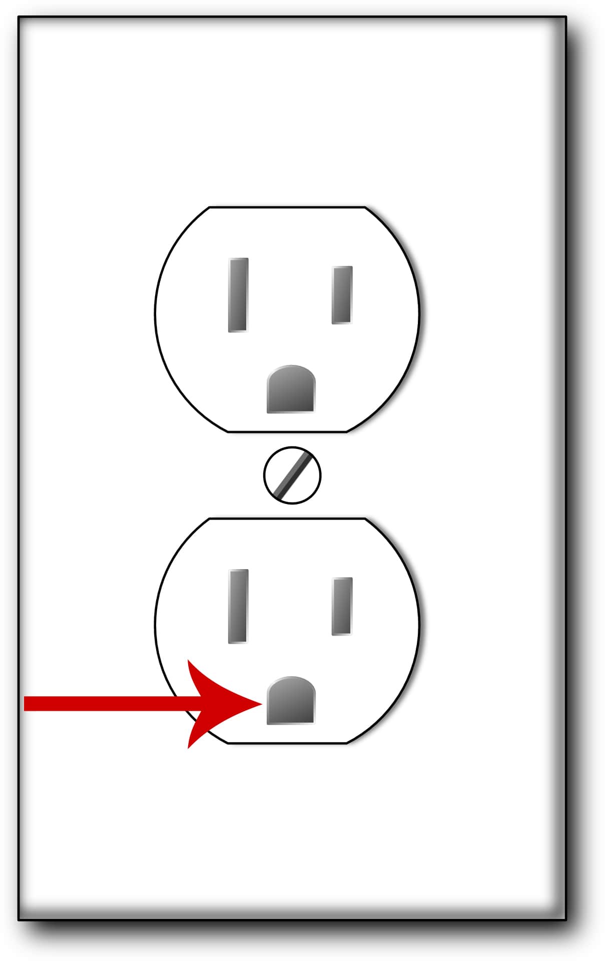 Electrical Outlet Grounding Pin