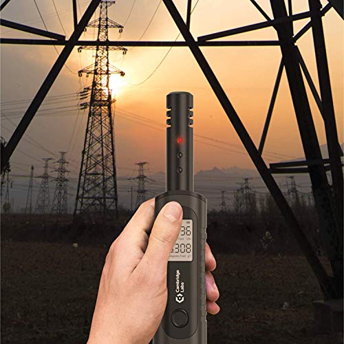 Cambridge Labs Rechargeable EMF Meter, Radiation Detector, Electromagnetic Field Tester, Smart Counter, Great Reader for The Home, Office Or Ghost Hunting, Handheld Digital Sensor, Black - 2