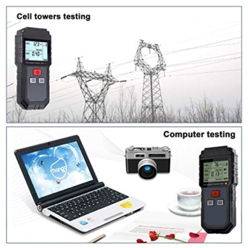 EMF Meter, Electromagnetic Radiation Tester,Hand-held Digital LCD EMF Detector, Great Tester for Home EMF Inspections, Office, Outdoor and Ghost Hunting - 6