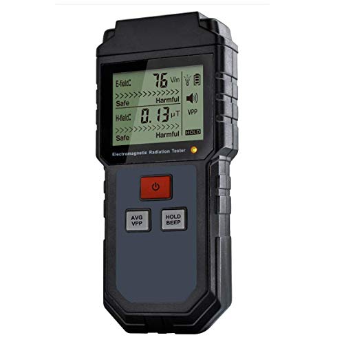 EMF Meter, Electromagnetic Radiation Tester,Hand-held Digital LCD EMF Detector, Great Tester for Home EMF Inspections, Office, Outdoor and Ghost Hunting - 1