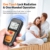 EMF Meter Reader EMF Detector - Handheld Digital Electromagnetic Field Radiation Detector for Home Office with LCD Backlight Sound-Light Alarm Max Average Value Lock-Orange - 5
