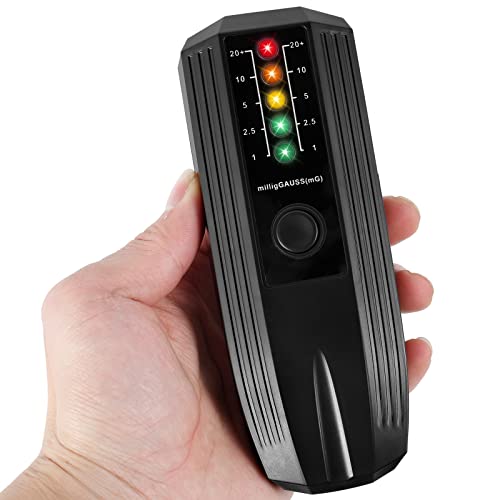 EMF Meter,EMF Reader, High Accuracy Electromagnetic Field Radiation Detector Battery Powered Electric EMF Detector Ghost Hunting Paranormal Equipment Tester for Industrial Construction - 9