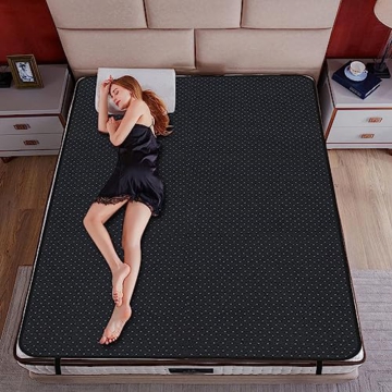 EOHELGRO Grounding Mat for Bed, Ground Therapy Grounding Mat for Better Sleep, Conductive Carbon Leatherette Grounding Mattress for Queen, King & All Size - 5