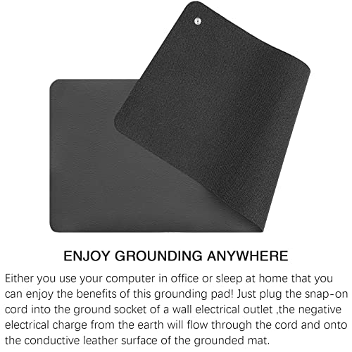 FXYSWGA Grounding Mat for Healthy Grounding Energy with Grounding Wristband and 15ft Straight Cord, Reduce Inflammation, Improve Sleep and Helps with Anxiety(26.7x10 Inch) - 5