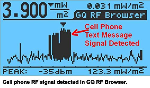 GQ EMF Meter EMF-390 Electromagnetic Radiation Detector 3-in-1 RF Meter 5G Cell Tower WiFi 10G & Data Log 2.5G Spectrum Analyzer Radio Frequency Detector Ghost Hunting Equipment - 6