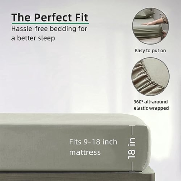 Grounding Fitted Sheet Kit Connect to The Earth's Energy 18inch Depth Pocket Grounding Bed Sheets for Earthing - 4