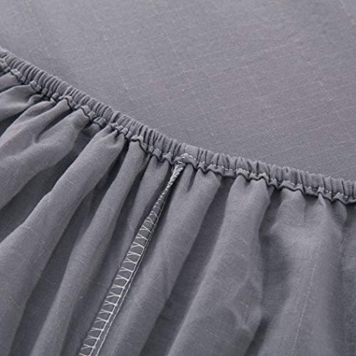 Grounding Fitted Sheet with 15 feet Grounding Cord, King Size, 5% Silver Fiber & 95% Cotton Fiber, Conductive Earthing Bed Sheet for Better Sleep EMF Protection - 6