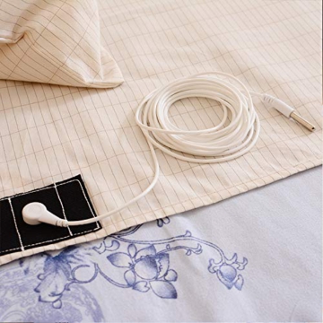 Grounding Sheet with Nature Cotton Silver Fiber - Conductive Grounding Sheets for Healthy Sleep (27x52 inch) - 2