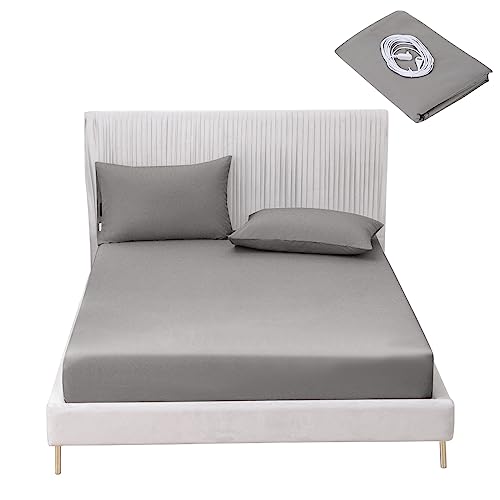 Grounding Sheets for Earthing Queen Bed, Earthing Grounding Sheets for Improving Sleep, Fitted Earthing Sheet Grounding for Better Working and Help with Anxiety, Organic Cotton & Silver Fiber - 1