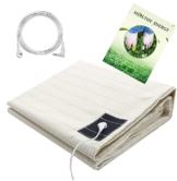 Grounding Sheets with Silver Fiber & Organic Cotton - Conductive with Grounding Cord, Grounding Keep Good Sleep, Natural Health (35 * 90) - 1