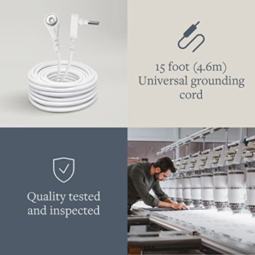 GroundLuxe Organic Fitted Grounding Sheet - for King Size Bed - 5