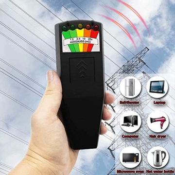 JahyShow LED EMF Meter Magnetic Field Detector Ghost Hunting Paranormal Equipment Tester Portable Counter - 2