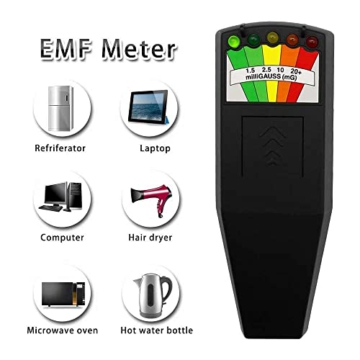 JahyShow LED EMF Meter Magnetic Field Detector Ghost Hunting Paranormal Equipment Tester Portable Counter - 3