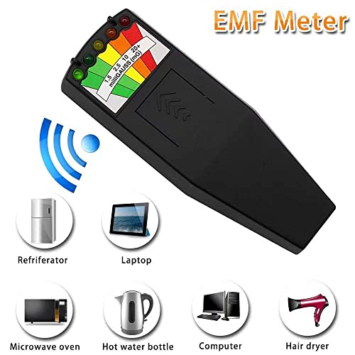 JahyShow LED EMF Meter Magnetic Field Detector Ghost Hunting Paranormal Equipment Tester Portable Counter - 5
