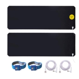 LandKissing® Grounding Mats Kit (2sets) for Healthy Earth Energy with 2 Grounding Wrist Band and 2 Straight Cords - 1