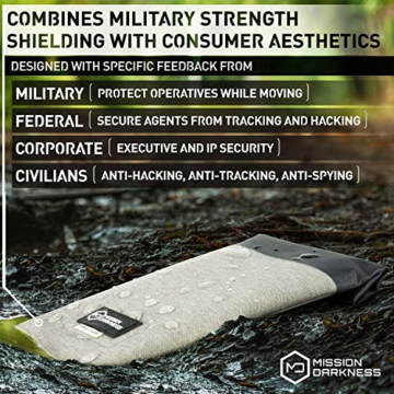 Mission Darkness Dry Shield Faraday Phone Sleeve // Slim Waterproof Dry Bag for Cell Phones + RF Shielding Liner // Signal Blocking, Anti-tracking, EMP Shield, Data Privacy, Electronic Device Security - 5