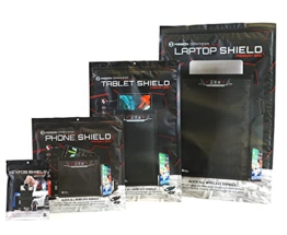 Mission Darkness Faraday Bag Bundle [Standard Collection] - Phone, Tablet, and Laptop Size Bags Included + Bonus Key fob Bag. RF Shielding, EMF Reduction, EMP Protection, Anti-Tracking & Hacking - 1