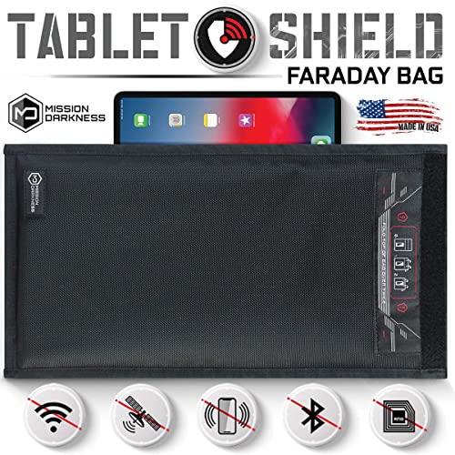 Mission Darkness Non-Window Faraday Bag for Tablets // Device Shielding for Law Enforcement & Military, Executive Privacy, Travel & Data Security, Anti-Hacking Anti-Tracking Anti-Spying Assurance - 2