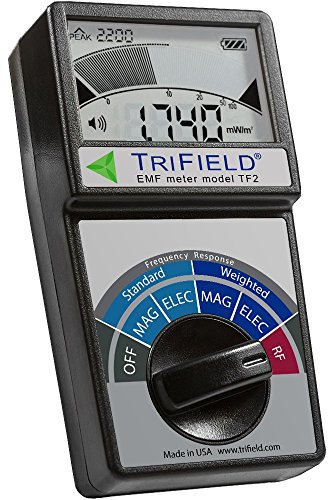 TRIFIELD Electric Field, Radio Frequency (RF) Field, Magnetic Field Strength Meter -EMF Meter Model TF2 - Detect 3 Types of Electromagnetic Radiation with 1 Device - Made in USA by AlphaLab, Inc. - 1