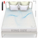 FZF Grounding Sheets King Size, Organic Cotton 95%+Pure Silver 5%, Earthing Bed Sheets,Fitted Bed Sheet with Grounding Cord for Better Sleep (King, White - 76"x 80"x 15" Deep Pocket) - 1