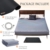 BEUUS Grounding Sheets King with Grounding Mat, 95% Organic Cotton + 5% Pure Silver Fiber, Grounding Sheet Earth Connected Bedding Fitted Earth Sheets with Grounding Cord (Gray 76