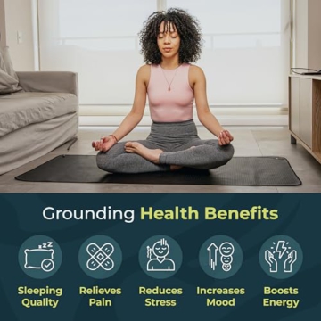 Grounding Mat for Bed Queen Size 27''×60'' - Grounding Pad for Sleeping with Anti-Slip PU Leather - Grounding Sheets Mattress Cover for Pain & Stress Relief with Tracking System & Digital Manual - 2