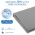 Grounding Sheets, Grounding Mat, ZORERRY Earth Connected Grounding Sheets, 10% Silver Fiber+90% Cotton Grounded Sheet Mat with Grounding Cord (Grey, 27