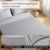 Grounding Sheets King 11% Pure Silver Fiber 89% Organic Cotton Superior Earthing Fitted Sheet Earth Connected Bed Sheet with Tester Pen and Long Grounding Cord (76