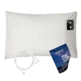 Grounding Pillowcase Queen Conductive Grounding Pillow Cases Organic Cotton Grounding Sheets with 15ft Grounding Cord for Better Sleep Pain Relief Improve Energy (20X30in) 1PC - 1