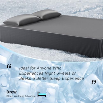 Grounding Sheets California King, 90% Rayon Derived from Bamboo Grounded Bed Sheets, Cooling & Breathable & Silky, Deep Pocket Grounding Fitted Earth Sheet 10% Silver Fiber for Better Sleep (Gray) - 6