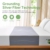 Grounding Sheets for All Mattress Sizes, BOVEREY Grounding Mat for Bed 10% Silver Fiber+90% Organic Cotton Grounding Sheets Sleeping Earth Grounded Mat, with Cord & Tester 104.3