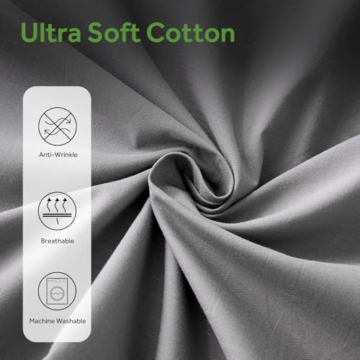Grounding Sheets for All Mattress Sizes, BOVEREY Grounding Mat for Bed 10% Silver Fiber+90% Organic Cotton Grounding Sheets Sleeping Earth Grounded Mat, with Cord & Tester 104.3