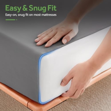 Grounding Sheets for All Mattress Sizes, BOVEREY Grounding Mat for Bed 10% Silver Fiber+90% Organic Cotton Grounding Sheets Sleeping Earth Grounded Mat, with Cord & Tester 104.3