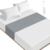 Grounding Sheets – Grounding Mat for Bed, 10% Silver Fiber Grounded Fitted Bed Earth Sheets for All Mattress Sizes, Includes Grounding Cord (Deep Gray) - 1