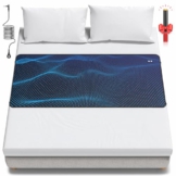 BOVEREY Grounding Mat for Bed, Grounding Sheets Earth Connected Grounded Pad for Sleeping, Earth Mat Mattress Cover Grounded Kit, Cord & Tester Included (Black, California King) - 1