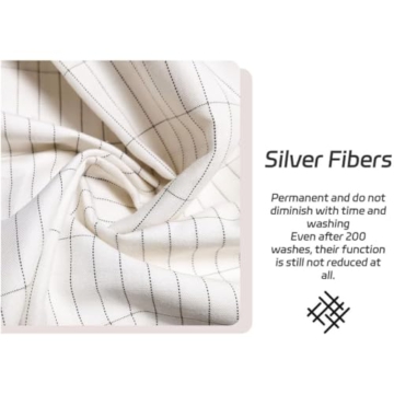 Grounding Flat Sheet, Conductive Mat with Pure Silver Thread for Better Sleep Healthy Earth Energy White Color with Cords and Grounding Bracelet (Full 54x75 Inch) - 3
