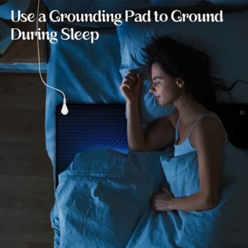 Grounding Mat for Bed, Enjoy The Grounding Effect Indoors, for Better Sleep, Pain and Stress Relief, Grounding Mat Set Comes with Grounding Cord, 27''×78'' - 3