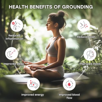 Grounding Mat Kit -Universal Grounding Mat (10 x 26.7) for Healthy Grounding Energy with Grounding Wristband and 15ft Straight Cord,Indoor Grounding for Full Body Balance & Wellness Support - 2