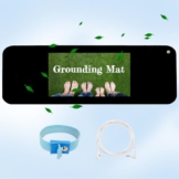 Grounding Mat Kit -Universal Grounding Mat (10 x 26.7) for Healthy Grounding Energy with Grounding Wristband and 15ft Straight Cord,Indoor Grounding for Full Body Balance & Wellness Support - 1