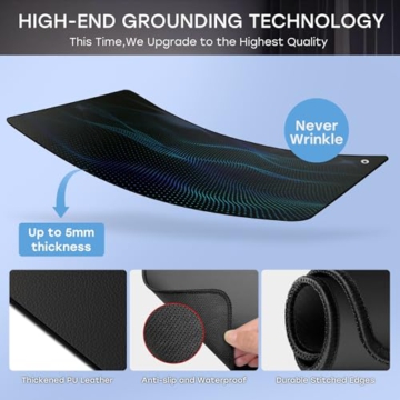 Grounding Mat Kit -Universal Grounding Mat (10 x 26.7) for Healthy Grounding Energy with Grounding Wristband and 15ft Straight Cord,Indoor Grounding for Full Body Balance & Wellness Support - 3
