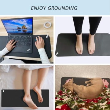 Grounding Mat Kit -Universal Grounding Mat (10 x 26.7) for Healthy Grounding Energy with Grounding Wristband and 15ft Straight Cord,Indoor Grounding for Full Body Balance & Wellness Support - 8
