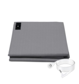 Grounding Sheet Kit, Grounding Flat Sheet with 15ft US Grounding Cable, Fits All Bed Sizes, Natural Cotton&Silver Fiber,High Conductivity Grounding Mat for Better Sleep (Full) - 1
