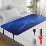 VOREEK Grounding Mat for Bed, Earth Connected Mattress Cover Grounding Pad Grounded Kit, Grounded Cord Included, Black (Queen 27"x60") - 1